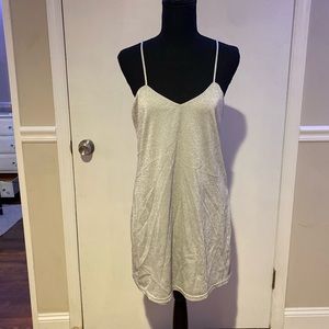 Silver,glittery dress